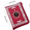 Tapis de Prière de Poche Rouge