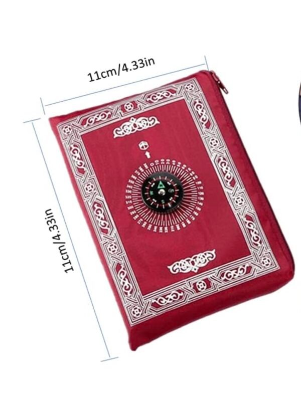 Tapis de Prière de Poche Rouge