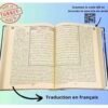 Coffret Cadeau Musulman-Saint Coran en français Tapis de prière, Tesbih, Siwak (Noir)