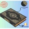 Coffret Cadeau Musulman-Saint Coran en français Tapis de prière, Tesbih, Siwak (Noir)