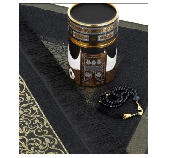 Boîte Cadeau Tapis de Prière avec Tesbih de 99 Perles