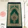 cadeau tapis prière musulman vert