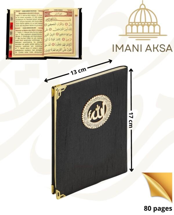 cadeau tapis prière musulman noir