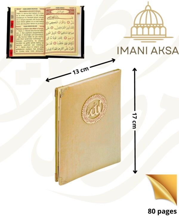 cadeau tapis prière musulman gold